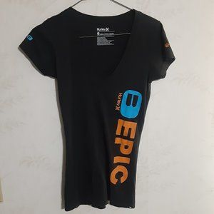 5/$20 Buckle Hurley X Women's Short Sleeve V neck T Shirt XS